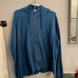 Navy zip up hoodie